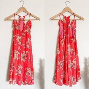 Rebecca Taylor Phlox Silk Floral Sleeveless Slip Dress